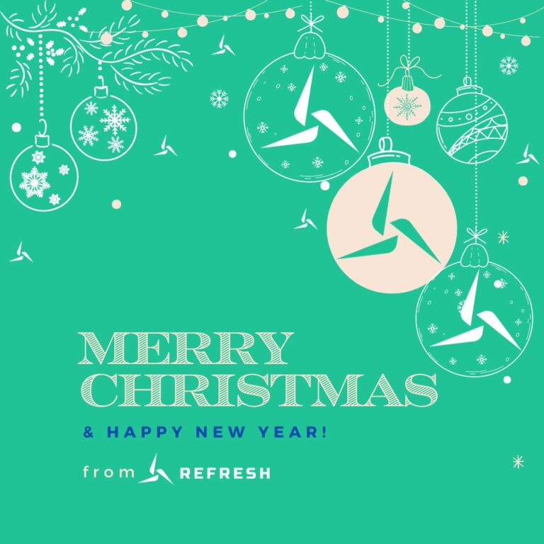 A Christmas card design from REFRESH.