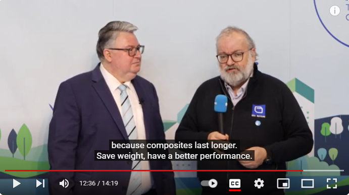 Screenshot from a video interview.