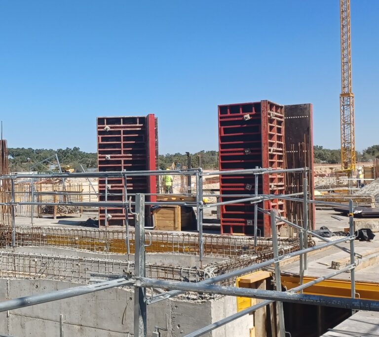 A construction site.