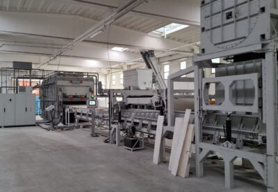 A factory interior.